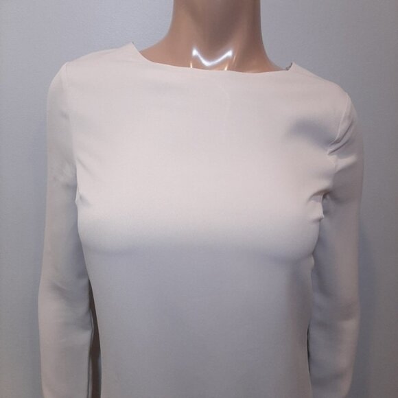 Marciano Long Sleeve Mini Dress Lace Hem Lace Up Keyhole Back Cocktail Size XS - Picture 2 of 16